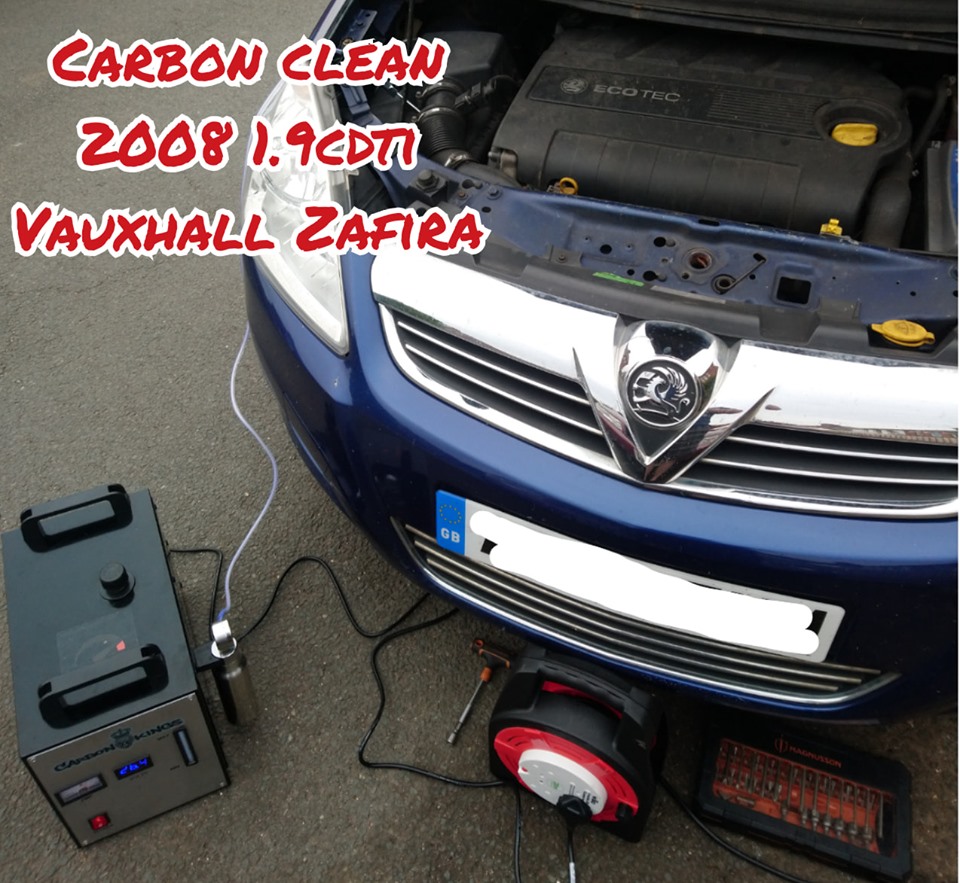 Vauxhall Zafira carbon clean